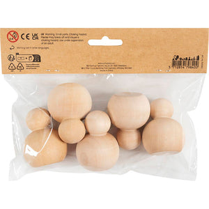 Wooden Figure Body - Round H:5cm (5 Pack)