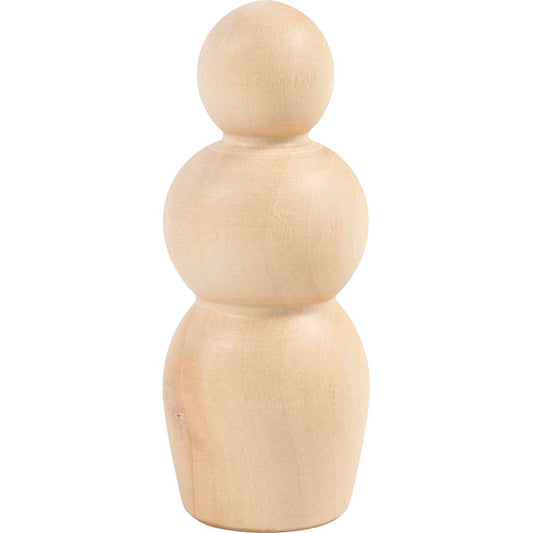 Wooden Figure Body - Hourglass Shape H:75cm (5 Pack)