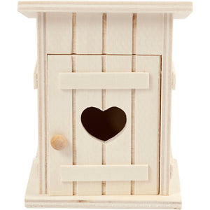 Miniature outhouse