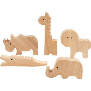 Wooden Animals - Safari H:3-145cm Thickness 2cm (10 Pack)