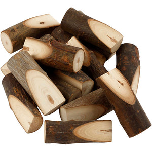 Decorative tree branch cut at an angle