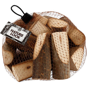 Decorative tree branch cut at an angle