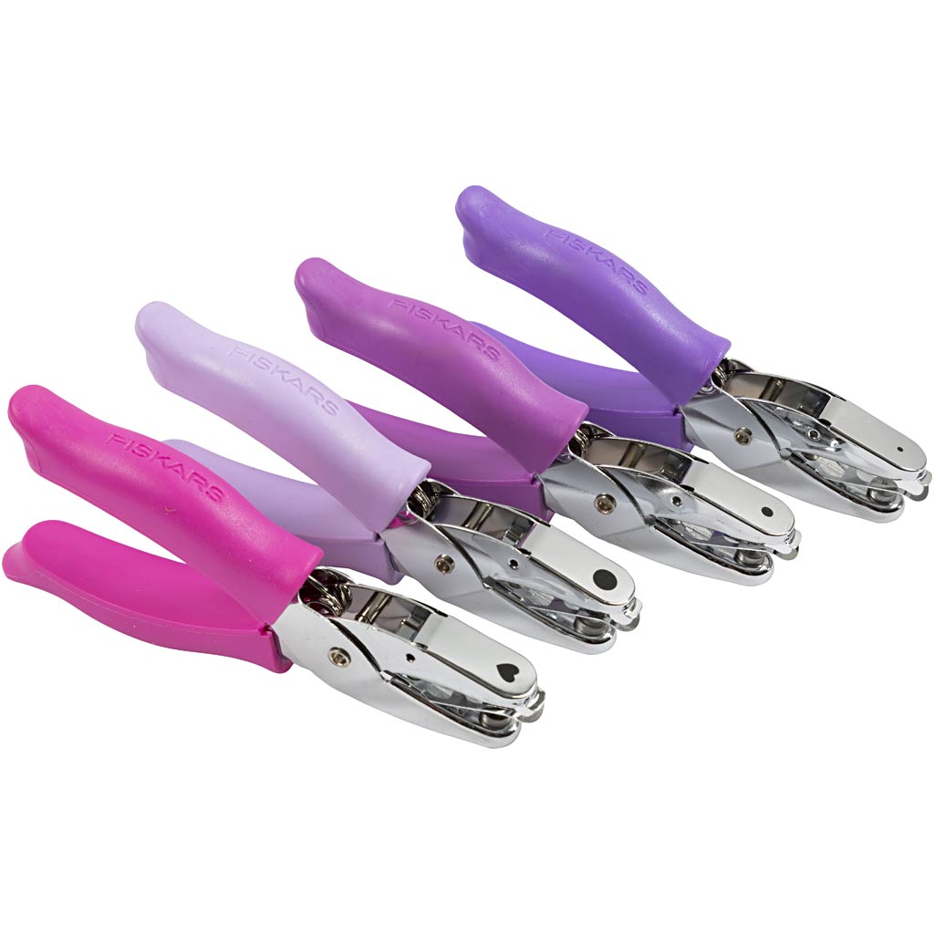 Fiskars Hand Punch Hole Size 1.5+3+5+6mm (4 Pieces)