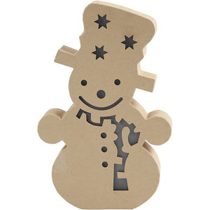 Christmas Figure with light - Snowman (27x4x17.5cm)