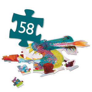Djeco Leon the Dragon 58 pcs Giant Puzzle