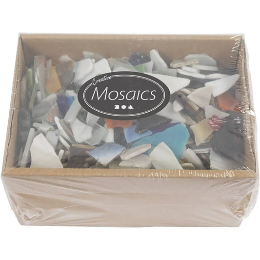 Mosaics, size 8-20 mm, thickness 2-3 mm, 2 kg, ass