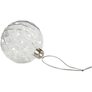 Faceted glass bauble