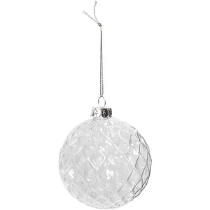 Faceted glass bauble