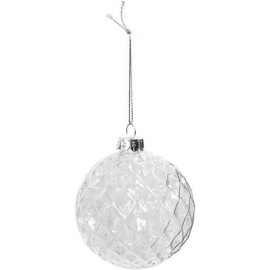 Faceted glass bauble