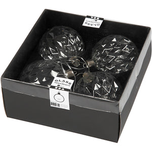 Faceted glass bauble