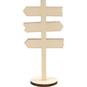 Standing signpost