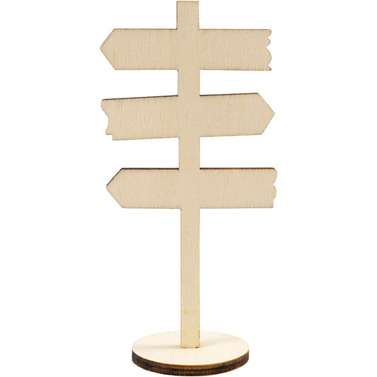Standing signpost