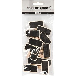 Blackboard with clothes peg