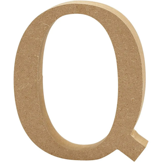 MDF Letter 13cm Q