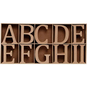 Wooden Letters, Numbers And Symbols