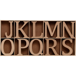 Wooden Letters, Numbers And Symbols