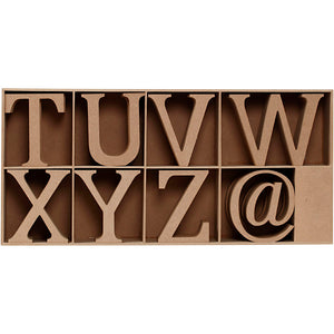 Wooden Letters, Numbers And Symbols