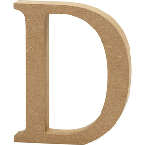 Letter, D: 8 cm, thickness 1.5 cm, 1 pc, MDF