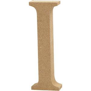 Letter, I: 8 cm, thickness 1.5 cm, 1 pc, MDF