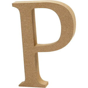 Letter, P, 1 pc, MDF