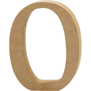 Number, O: 8 cm, thickness 1.5 cm, 1 pc, MDF