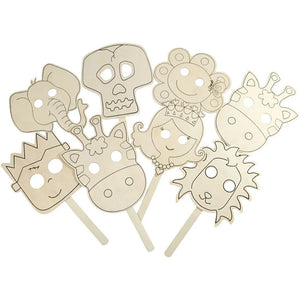 Wooden Masks Set