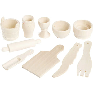 Wooden Kitchen Tools - 40-60mm (10 Pack)