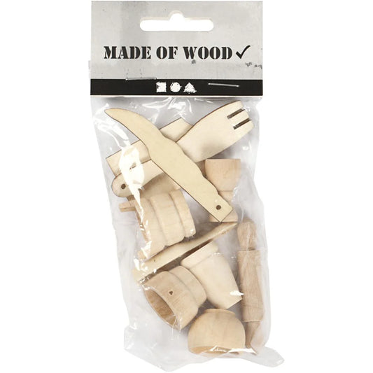 Wooden Kitchen Tools - 40-60mm (10 Pack)