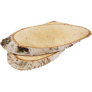 Wood Slices - 15x9cm, 15mm Thickness (7 Pieces)
