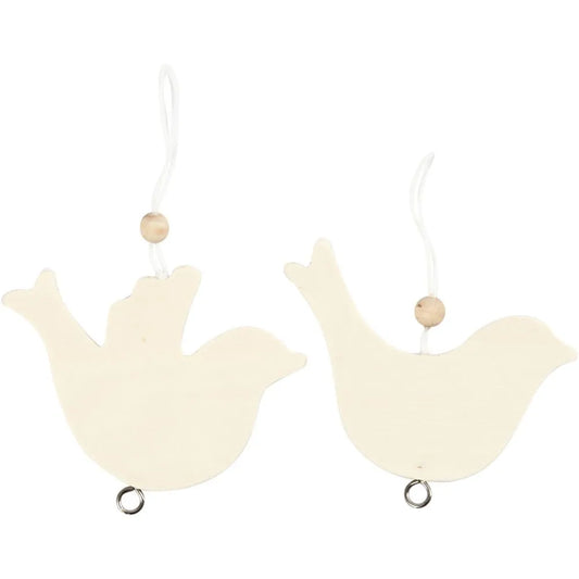 Dove Of Peace Hanging Wooden Doves
