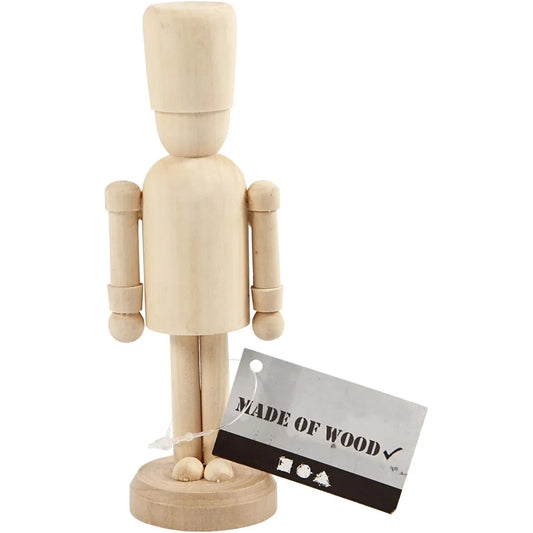 Wooden Drummer Boy Figure 