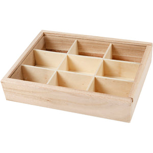 Display box with Glass Sliding Lid