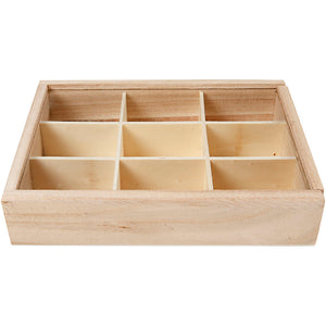 Display box with Glass Sliding Lid
