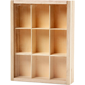 Display box with Glass Sliding Lid