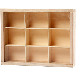 Display box with Glass Sliding Lid