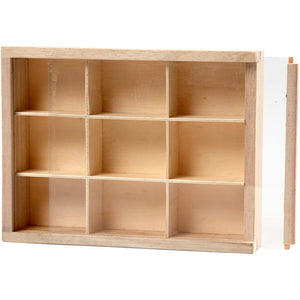 Display box with Glass Sliding Lid