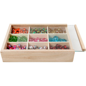 Display box with Glass Sliding Lid