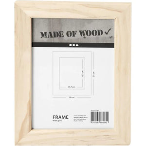 Wooden Frame With Glass Front