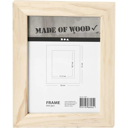 Wooden Frame With Glass Front