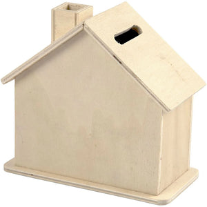 Money Box House - Size 9.6x11.7x5.5cm
