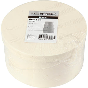 Round Wood Chip Box