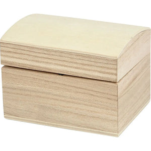 Treasure Chest, Size 8X6X4.5 Cm, 1 Pc, Paulownia