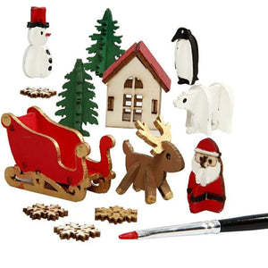 Wooden Christmas Figures - DIY Decoration