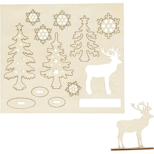 Creativ Wooden Craft Set - Forest and Deer (Small)