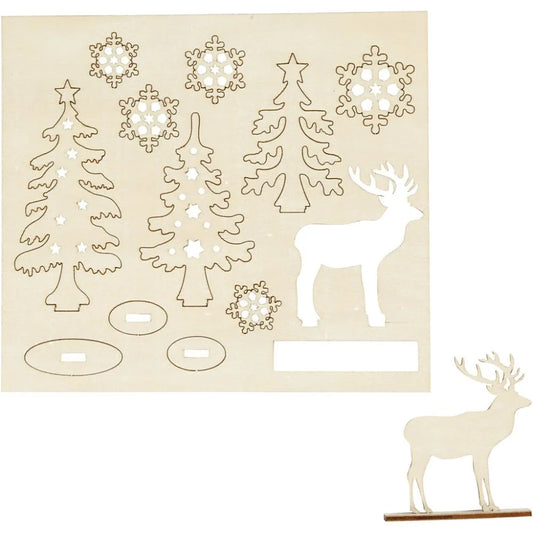 Creativ Wooden Craft Set - Forest and Deer (Small)