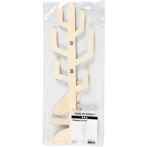 Wooden Cactus