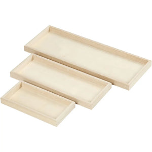 Trays L: 20+30+40cm W: 10+12+15cm (3 Pieces)