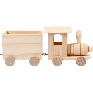 Toy train with carriage