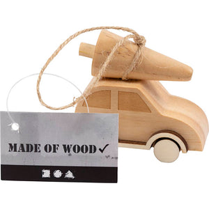 Car with Christmas tree