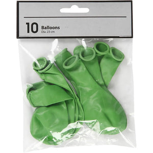 Green Balloons (Pack of 10)